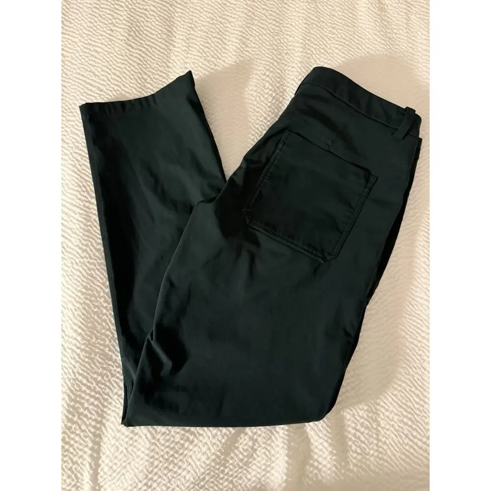 Lululemon ABC Pants Men's 36 X 32 Dark Green Canvas Office Work Excellent